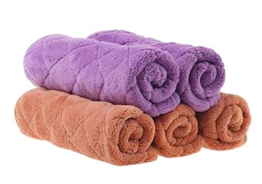 [A] Set of 5 Coral Velvet Kitchen Dish Towels Dish Cloths Absorbent Towels