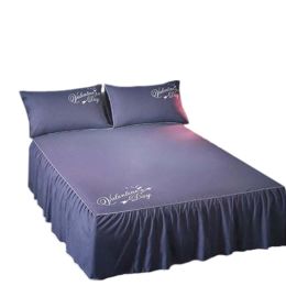Luxurious Durable Bed Covers Pure Color Bedspreads (Purple )
