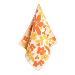 3PCS Lovely Pattern Cotton Towels Hand/ Face Towels, Orange