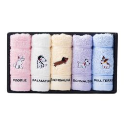 Cotton Towel Set/ Soft And High Quality Towels/ 5 Pack Towels/ Gift Set  A